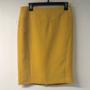 THE LIMITED Mustard Pencil Skirt